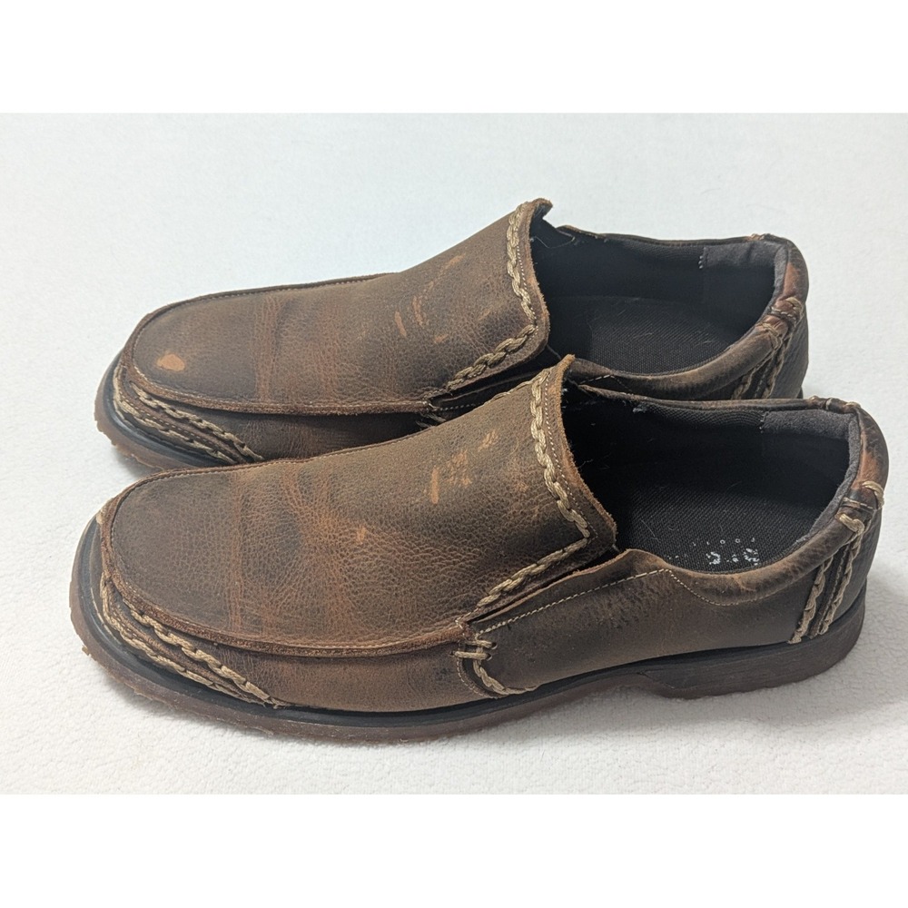 Bed Stu Shoes Brown Slip On Casual Brown Leather Loafer Phantom Size 9.5